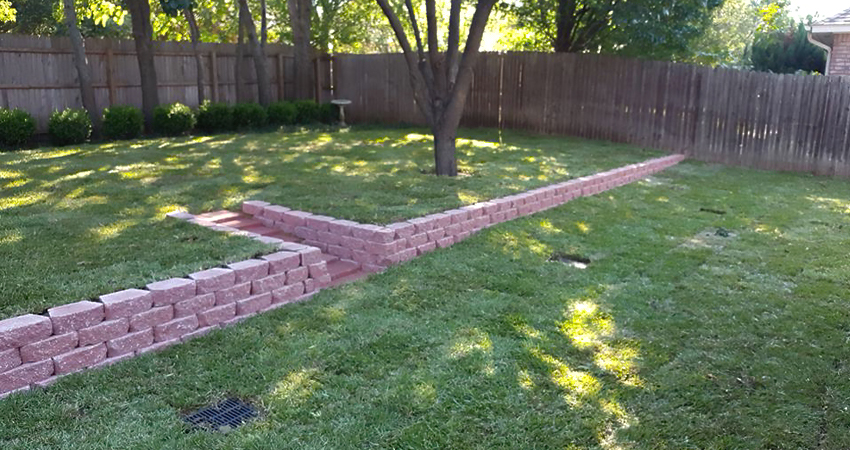Finished Sod & Wall